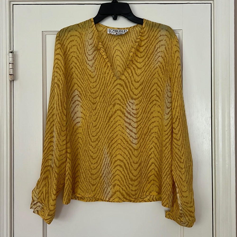 Carlisle Silk Flowy Blouse